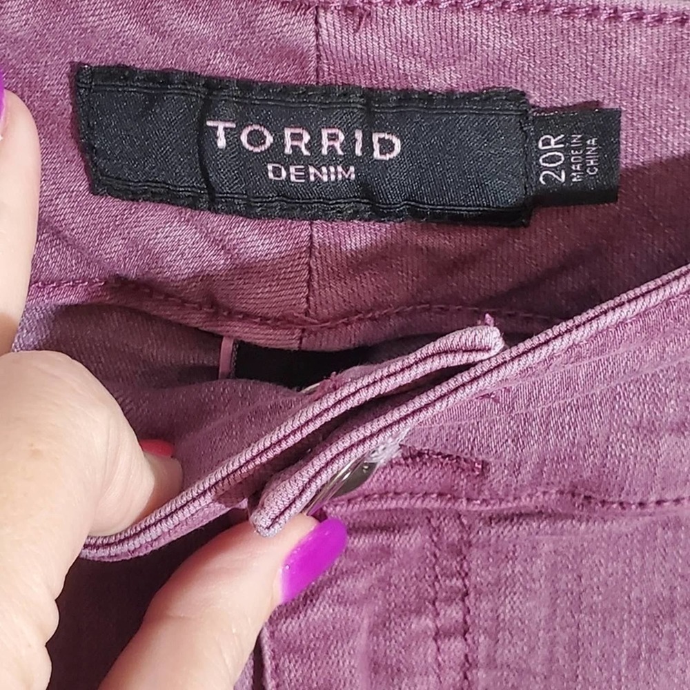 Torrid skinny purple jeans‎ plus size 20 - Picture 5 of 6
